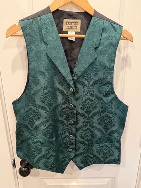 Frontier Classics Green Brocade Vest - M